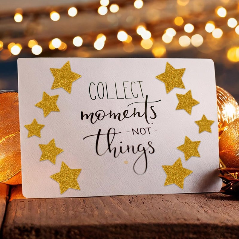iKammo 6 Pack Glitter Foam Gold Star Letter Stickers, 3D Planner Stickers - Easy Peel-Off - DIY Arts and Crafts, Daily Planner, Bullet Journals (Silver Star) - Image 4